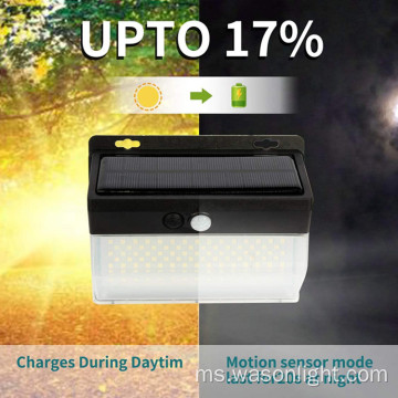 206LED Solar Wireless Motion Sensor Lampu Luaran